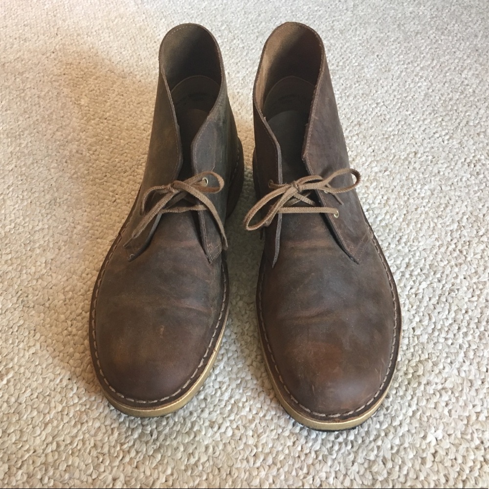 Clark’s Desert Boot, brown leather, men’s size 12